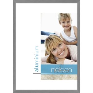 Nielsen Aluminium-Bilderrahmen C2 struktur grau matt 59,4x84,1 cm Acrylglas