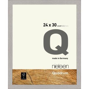 Nielsen Holz-Wechselrahmen Quadrum 24x30 cm zementgrau