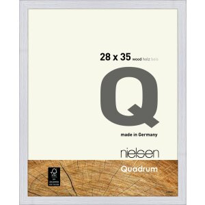 Nielsen Holz-Wechselrahmen Quadrum 28x35 cm schneeweiß