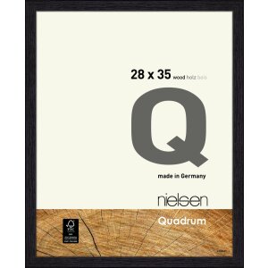Nielsen Holz-Wechselrahmen Quadrum 28x35 cm rabenschwarz