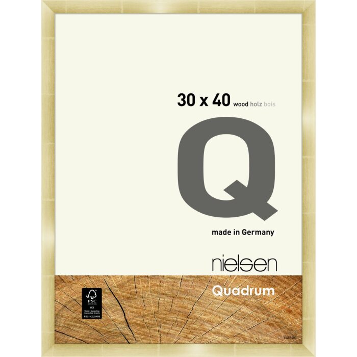 Nielsen Holz-Wechselrahmen Quadrum 30x40 cm gold