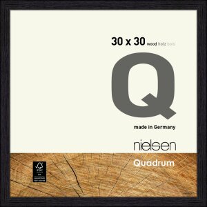 Nielsen Quadrum Holzrahmen 30x30 cm rabenschwarz