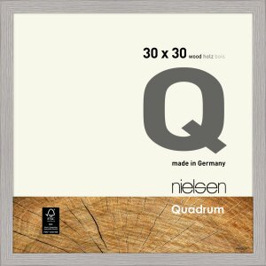 Nielsen Holz-Wechselrahmen Quadrum 30x30 cm zementgrau