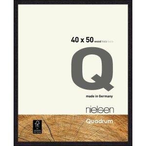 Nielsen Holz-Wechselrahmen Quadrum 40x50 cm rabenschwarz