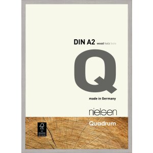 Nielsen Holz-Wechselrahmen Quadrum 42x59,4 cm zementgrau