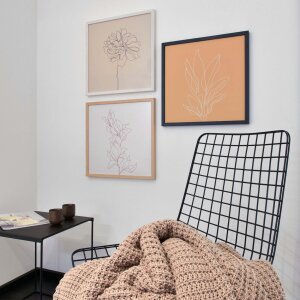 Nielsen Quadrum Holz-Wechselrahmen 40x40 cm rabenschwarz