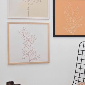 Nielsen Holz-Wechselrahmen Quadrum 40x40 cm zementgrau