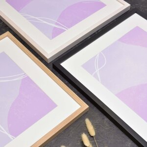 Nielsen Holz-Wechselrahmen Quadrum 40x40 cm zementgrau