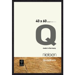 Nielsen Quadrum Holz-Wechselrahmen 40x60 cm rabenschwarz
