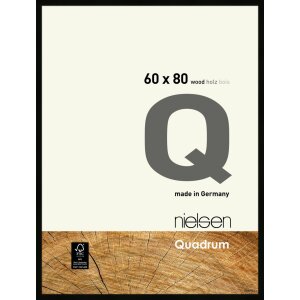 Nielsen Holz-Wechselrahmen Quadrum 60x80 cm schwarz