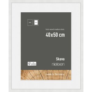 Nielsen Holz-Bilderrahmen Skava weiß 40x50 cm mit...