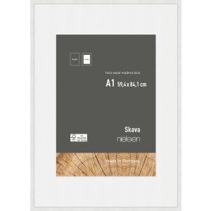 Nielsen Holz Bilderrahmen Skava weiß 59,4x84,1 cm...