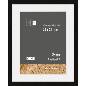 Nielsen Holz-Bilderrahmen Skava schwarz 24x30 cm mit...