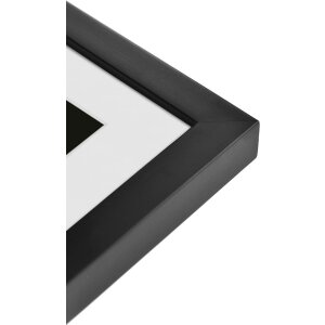 Nielsen Holz Bilderrahmen Skava schwarz 15x20 cm mit Passepartout 9x13 cm