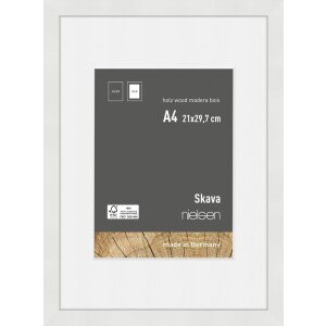 Nielsen Skava Holz-Bilderrahmen weiß 21x29 cm mit...