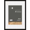 Nielsen Holz-Bilderrahmen Skava Schwarz 29,7x42 cm mit Passepartout 21x29,7 cm