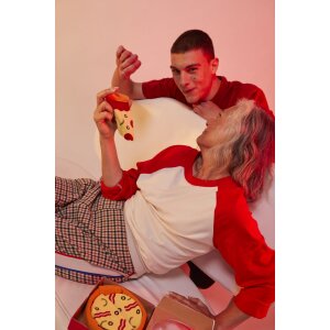 EatMySocks Doppelpackung Crew-Socken Napoli Pizza Full