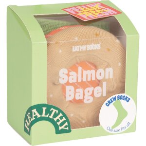 EatMySocks Crew-Socken Salmon Bagel
