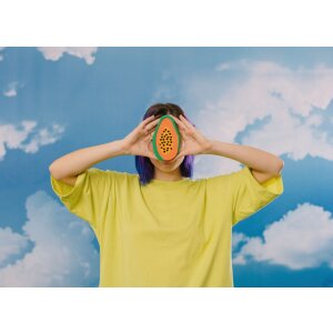 EatMySocks Lange Socken Juicy Papaya Geschenkidee