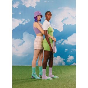 EatMySocks Lange Socken Yin Yoga Purple