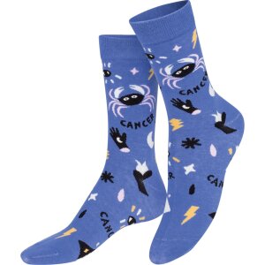 EatMySocks Zodiac Creww Socken Krebs 1 Paar Baumwolle...