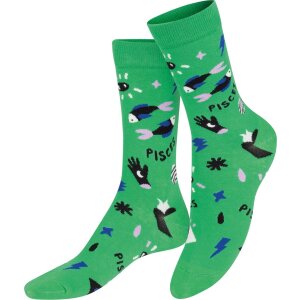 EatMySocks Crew Socken Sternzeichen Fisch