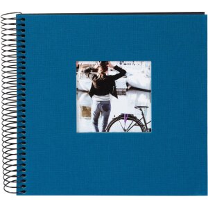 Goldbuch Spiralalbum Bella Vista petrol 20x20 cm 40 schwarze Seiten