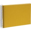 Goldbuch Spiralalbum Bella Vista Senf 24x17 cm 40 weiße Seiten Leinen