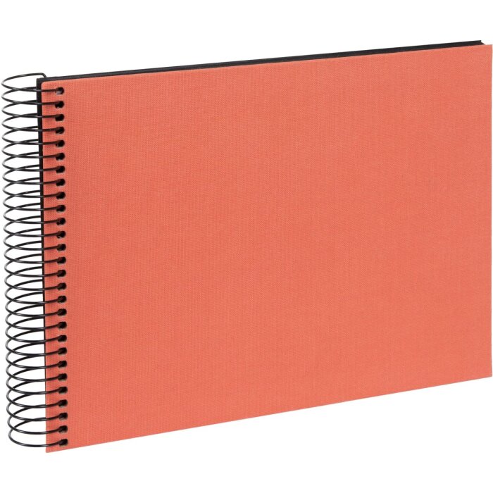 Goldbuch Spiralalbum Bella Vista lachs 24x17 cm 40 schwarze Seiten