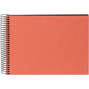 Goldbuch Spiralalbum Bella Vista lachs 24x17 cm 40 schwarze Seiten