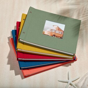 Goldbuch Schraubalbum Bella Vista senf 30x25 cm 40 weiße Seiten