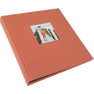 Goldbuch Fotoalbum Bella Vista Lachs 30x31 cm 60 schwarze Seiten Leinen