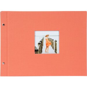 Goldbuch Bella Vista Schraubalbum lachs 39x31 cm 40 schwarze Seiten