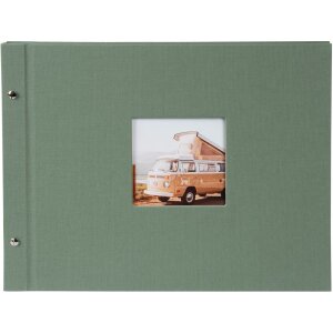 Goldbuch Schraubalbum Bella Vista Artischocke 40 Seiten Leineneinband 39x31 cm