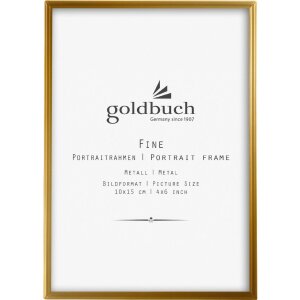 Goldbuch Metall-Bilderrahmen Fine gold 10x15 cm