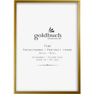 Goldbuch Metall Bilderrahmen Fine gold 13x18 cm