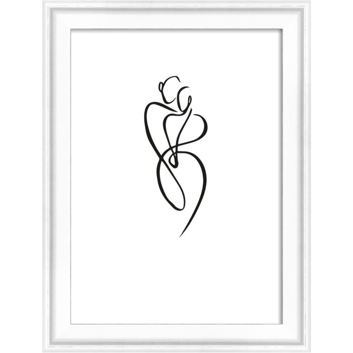 Walther Holzrahmen Silhouette 10x15 cm weiß