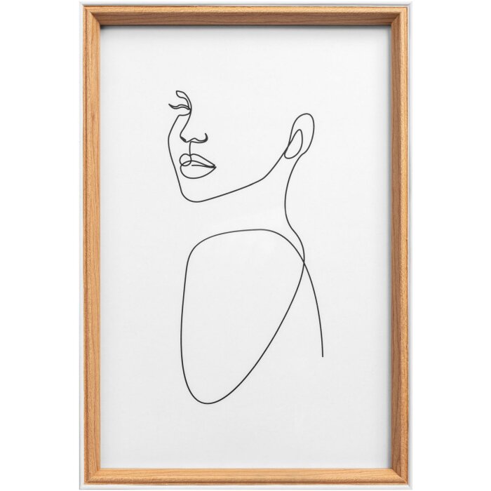 Фоторамка Walther Silhouette 20x30 см букле — дерево, цветная кромка