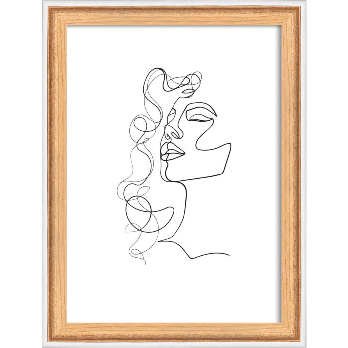 Walther Holzrahmen Silhouette 13x18 cm Buche Klar MDF-Aufsteller Querformat