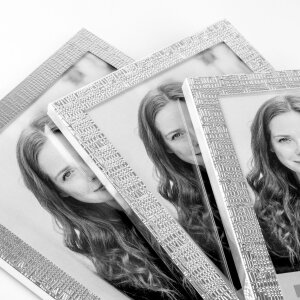 Walther Aluminium Fotorahmen Mirja 10x15 bis 15x20 cm silber glänzend