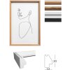 Walther Holzrahmen Silhouette MDF Holz 10x15 cm bis 40x50 cm klare Glasscheibe