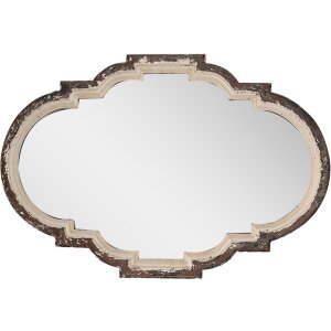 Clayre & Eef 52S300 Wandspiegel Braun Beige 63x4x91 cm