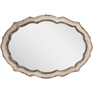 Clayre & Eef 52S303 Wandspiegel Beige Braun 52x3x75 cm