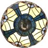 Таблица LumiLamp 5LL-6306 Tiffany синяя Ø 25x40 см E14, макс. 40 Вт