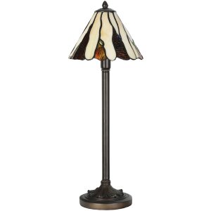 LumiLamp 5LL-6316 Tiffany Tischlampe Beige Ø 20x60...
