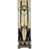 LumiLamp 5LL-6323 Tiffany Tischlampe Beige 15x15x54 cm E27 max 60W
