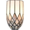 LumiLamp 5LL-6333 Wandlampe Tiffany Grau 18x15x27 cm E14 max 25W