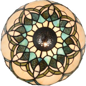 Табличная лампа LumiLamp 5LL-6334 Тиффани, бежевая, Ø25x42 см, E14, макс. 40 Вт