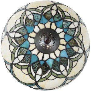 Табличная лампа LumiLamp 5LL-6334 Тиффани, бежевая, Ø25x42 см, E14, макс. 40 Вт