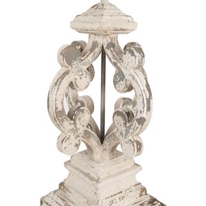 Clayre & Eef 5LMC0032 Tischlampe Beige Grau Ø 40x79 cm E27 max 60W